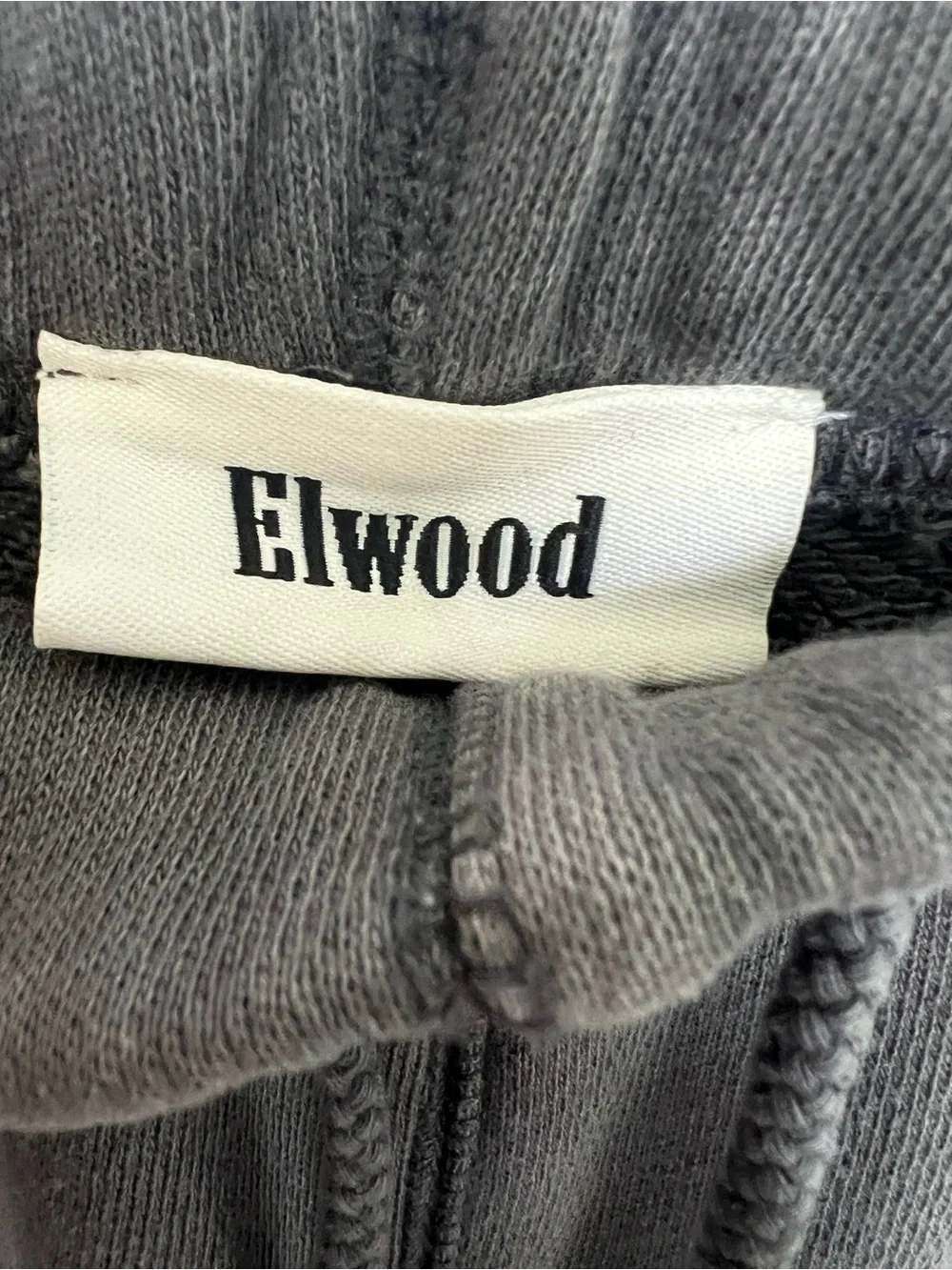 Elwood Elastic-Waist joggers Charcoal gray unisex